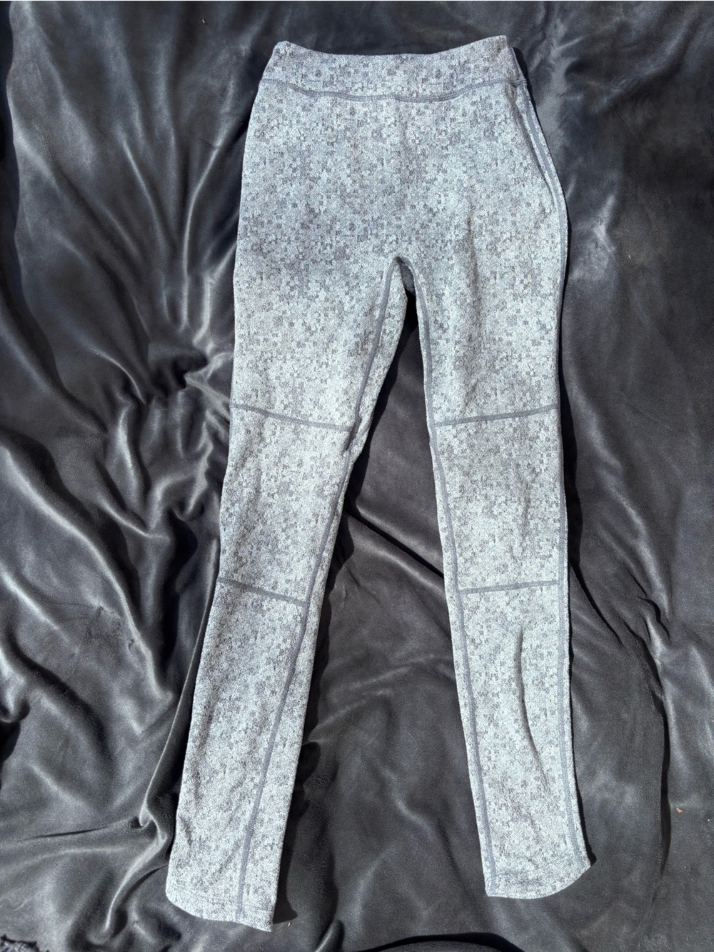 Gymshark Kids Heather Light Gray Performance Leggings